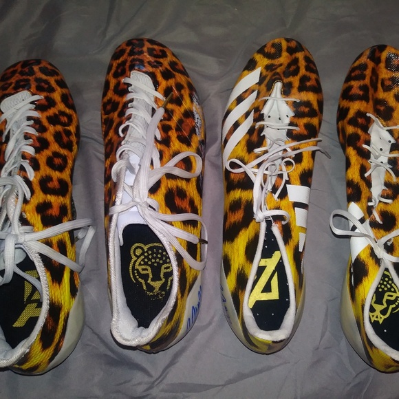 Pro Day Autograph Leopard Cleats main image 8